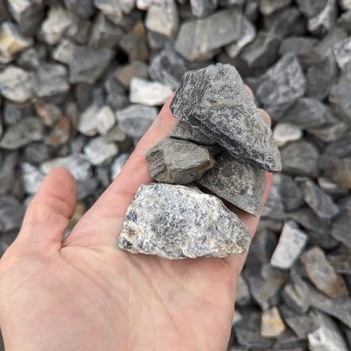 Tuxedo Landscape Rock 2½" — Up close