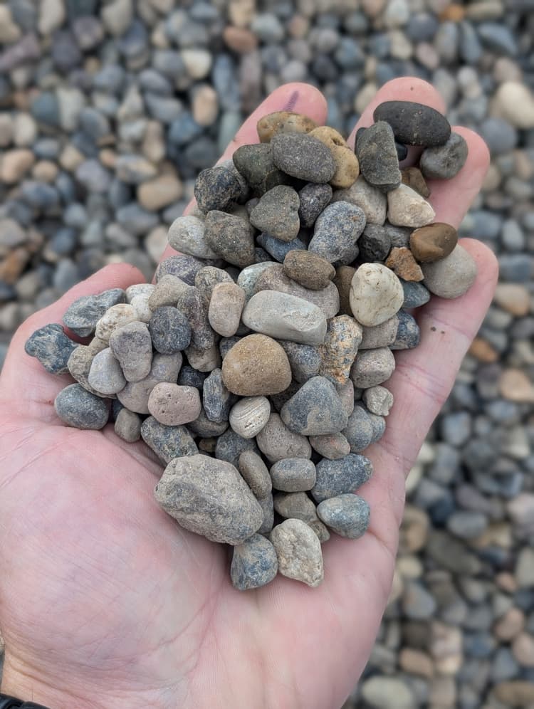 Pea Gravel - 3/8" Washed — Up close